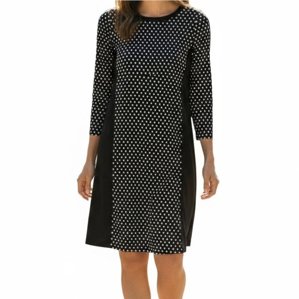 MICHAEL MICHAEL KORS Black and White Polka Dot Dress - Size Small